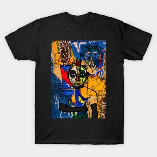 Immerse in the Artistry of Flamingo DAO - A MaleMask NFT with StreetEye Color and Street ArtGlyph Background T-Shirt